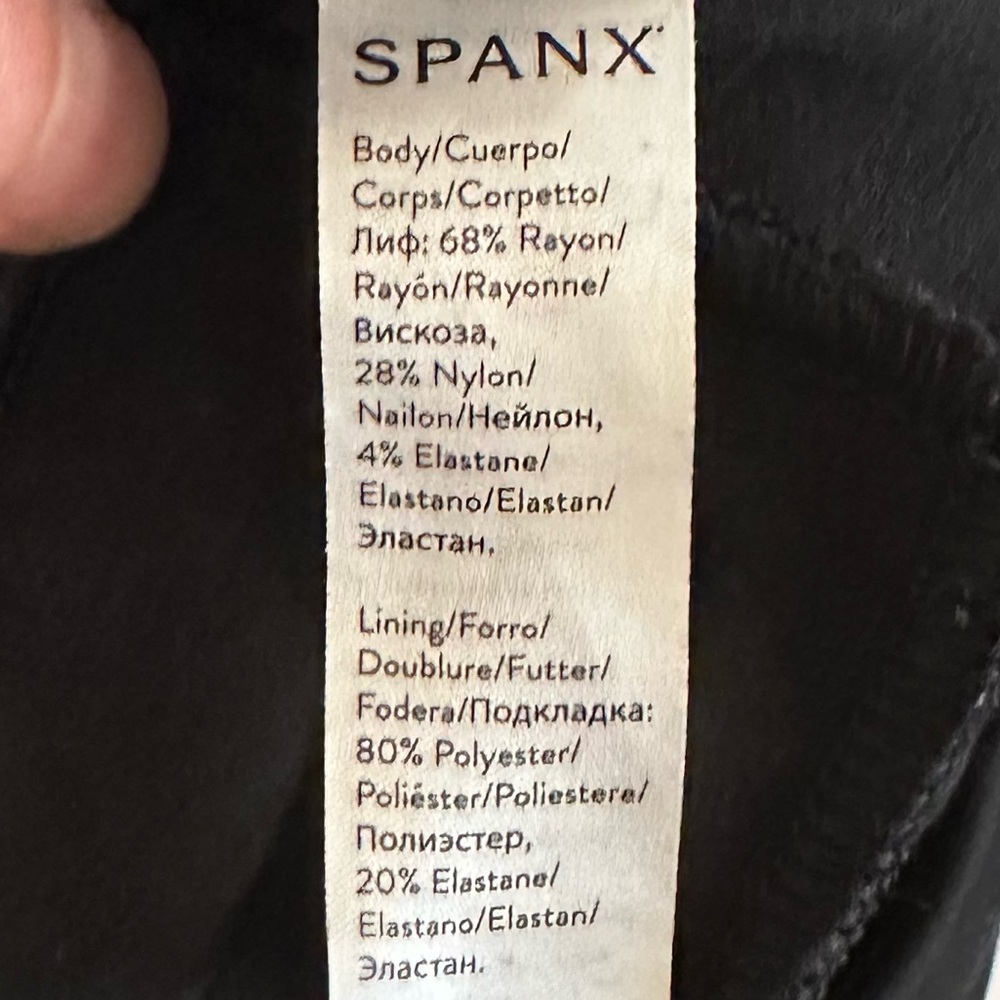 SPANX Perfect Fit Ponte Wide Leg Pant in Classic Black Small Petite - Picture 8 of 8